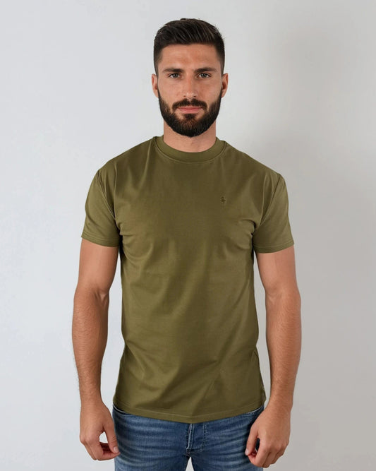 Premium Muscle-Fit T-Shirt Khaki Green
