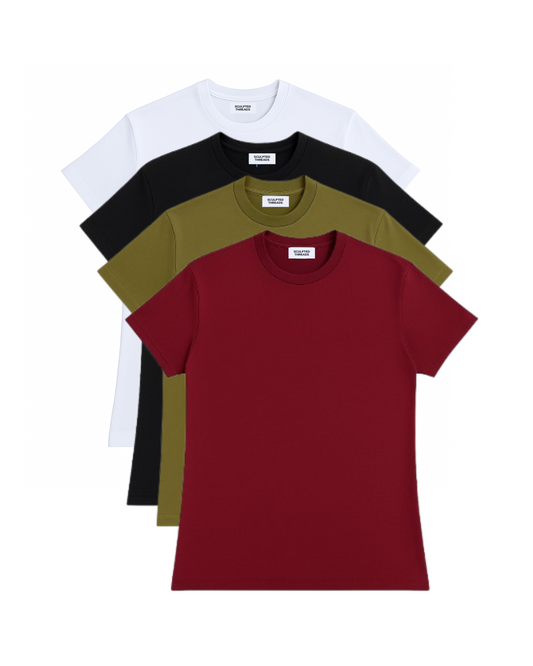 4 Pack Muscle Fit T-Shirt Bundle