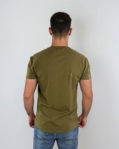 Premium Muscle-Fit T-Shirt Khaki Green